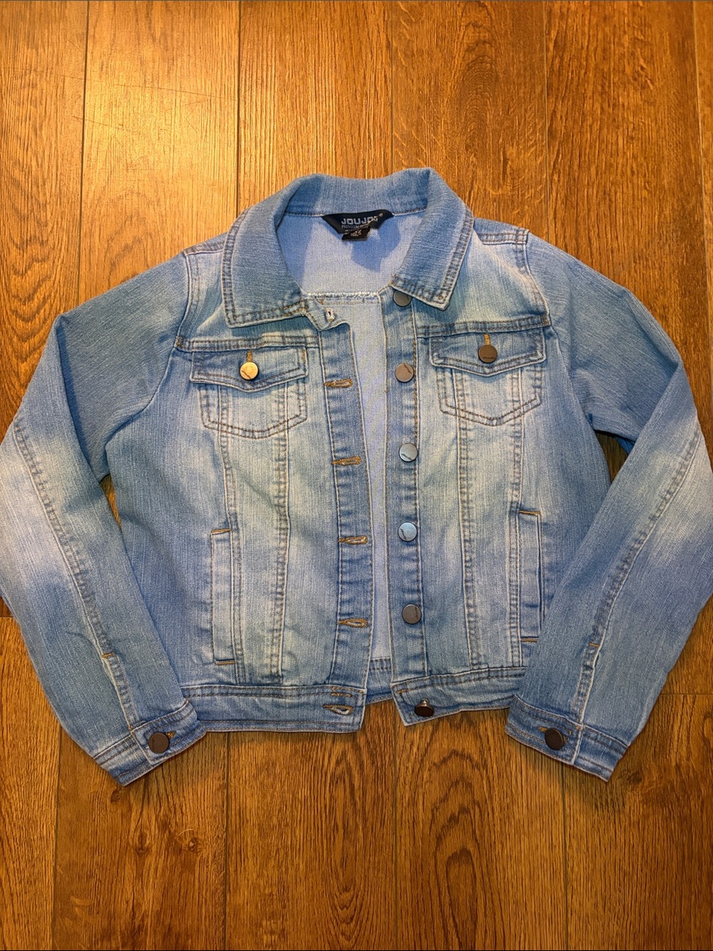 Jou Jou Light Wash Denim Jacket - Girls Blue Jean Jacket